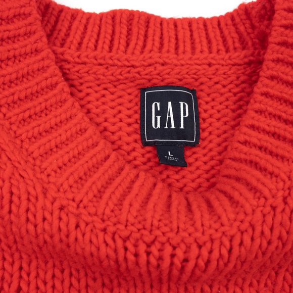 Gap Novelty Stitch Pink/Red knit sweater L - Picture 3 of 7